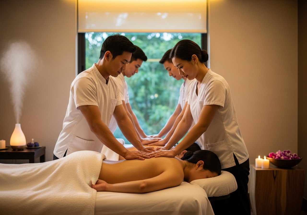 Four-Hand Synchrony Massage